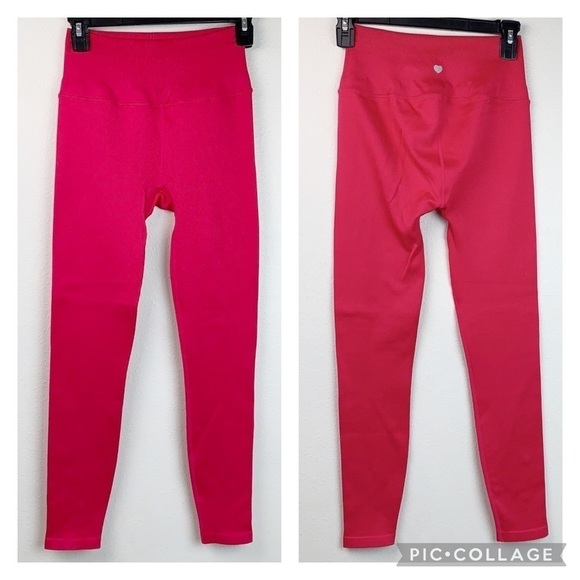 Pink VS x Spiritual Gangster high waist ribbed compression long leggings EUC - Picture 3 of 9